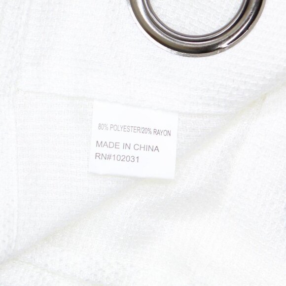 NEW Regal Home Light-Filtering Grommet Top Single Curtain Panel White 38" x 84" - Picture 6 of 6